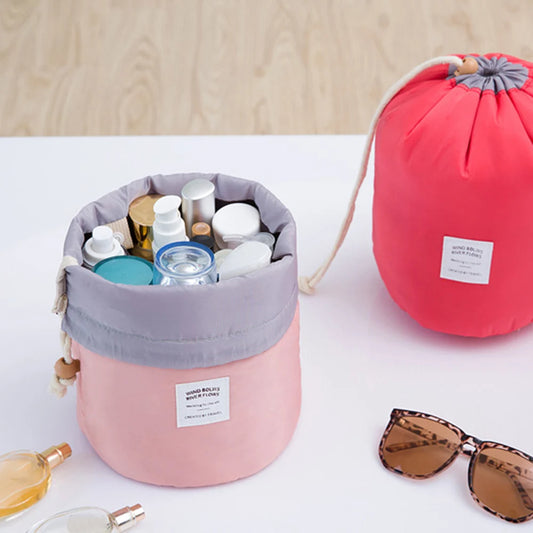 Round Waterproof Makeup Bag