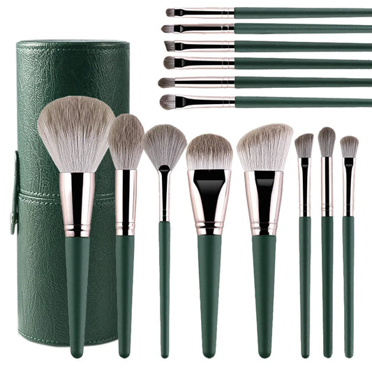 20 pcs Make Up Brush Set with Leather Case