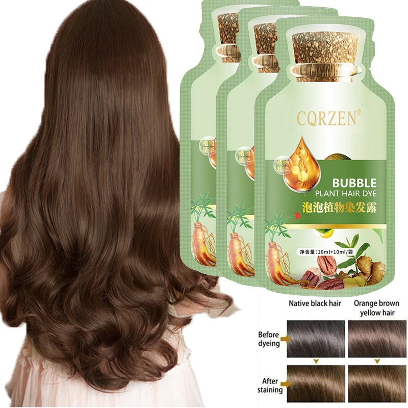 Natural Plant Herbal Hair Dye Shampoo