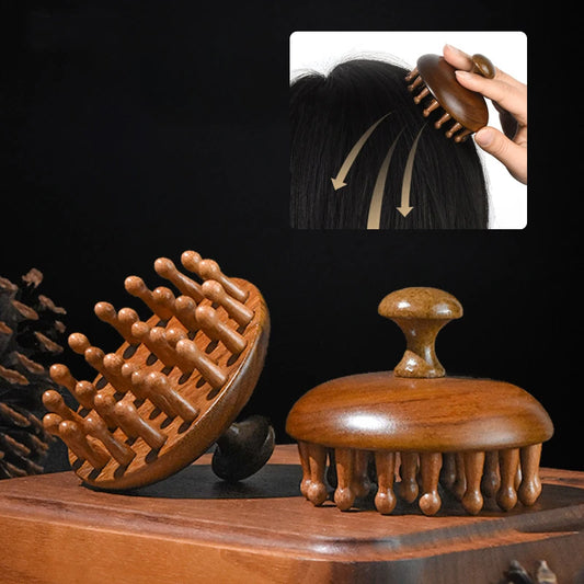 Wooden Anti-Static Massage Comb