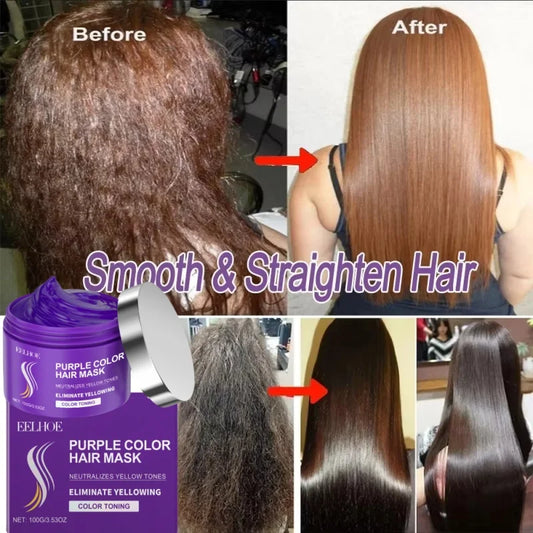 Purple Keratin Hair Mask for Dry Frizzy HairHair Care