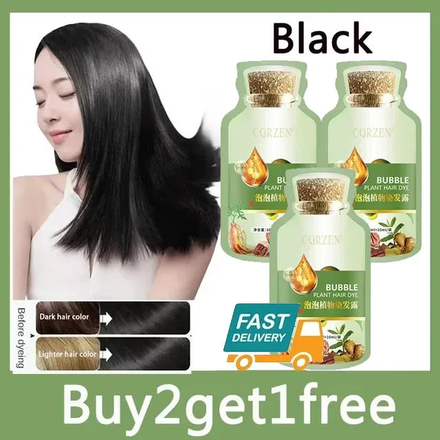 Natural Plant Herbal Hair Dye Shampoo