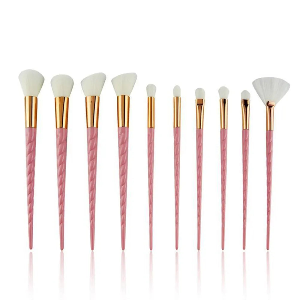 10 Pcs Unicorn Make Up Brush