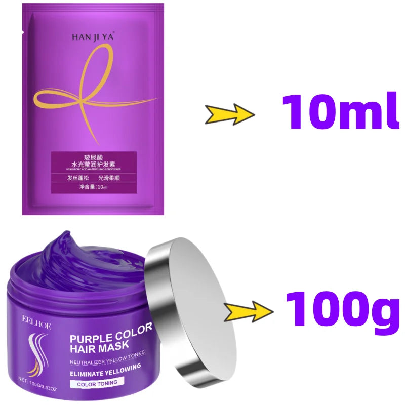 Purple Keratin Hair Mask for Dry Frizzy HairHair Care