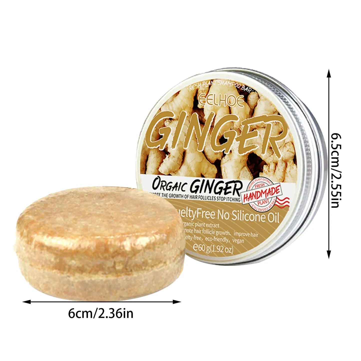 Natural Ginger Shampoo Bar