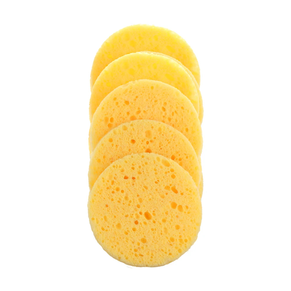 Natural Round Cosmetic Removal Sponge Multi Use Portable - Professional Beauty Essential