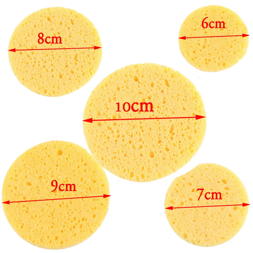 Natural Round Cosmetic Removal Sponge Multi Use Portable - Professional Beauty Essential
