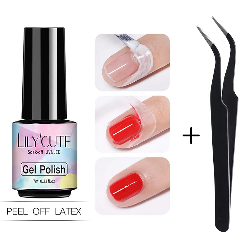 Peel Off Latex Liquid Tape Protect Nail Polish 7ml - Professional Nail Formula