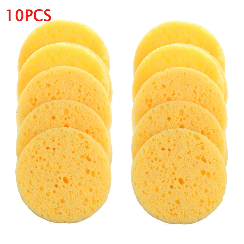 Natural Round Cosmetic Removal Sponge Multi Use Portable - Professional Beauty Essential