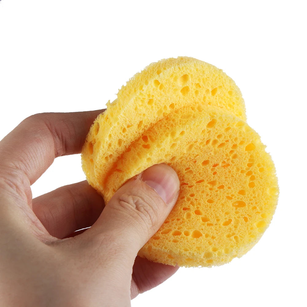 Natural Round Cosmetic Removal Sponge Multi Use Portable - Professional Beauty Essential
