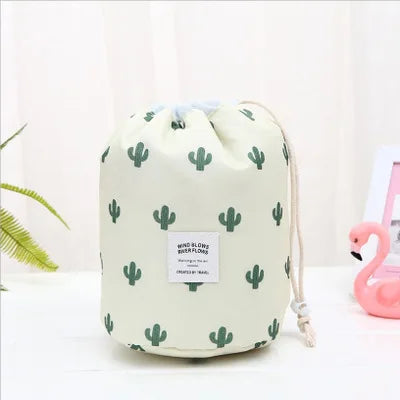 Round Waterproof Makeup Bag