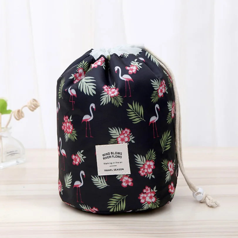 Round Waterproof Makeup Bag