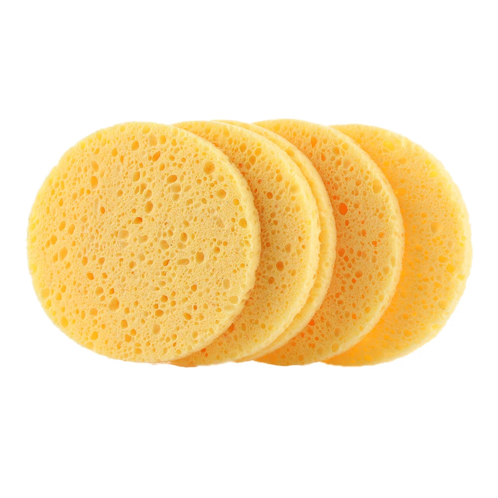 Natural Round Cosmetic Removal Sponge Multi Use Portable - Professional Beauty Essential