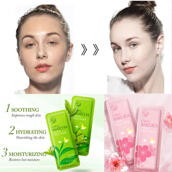 7-Piece Anti-Wrinkle Moisturizing Facial Mask Set - Overnight Hydration Care
