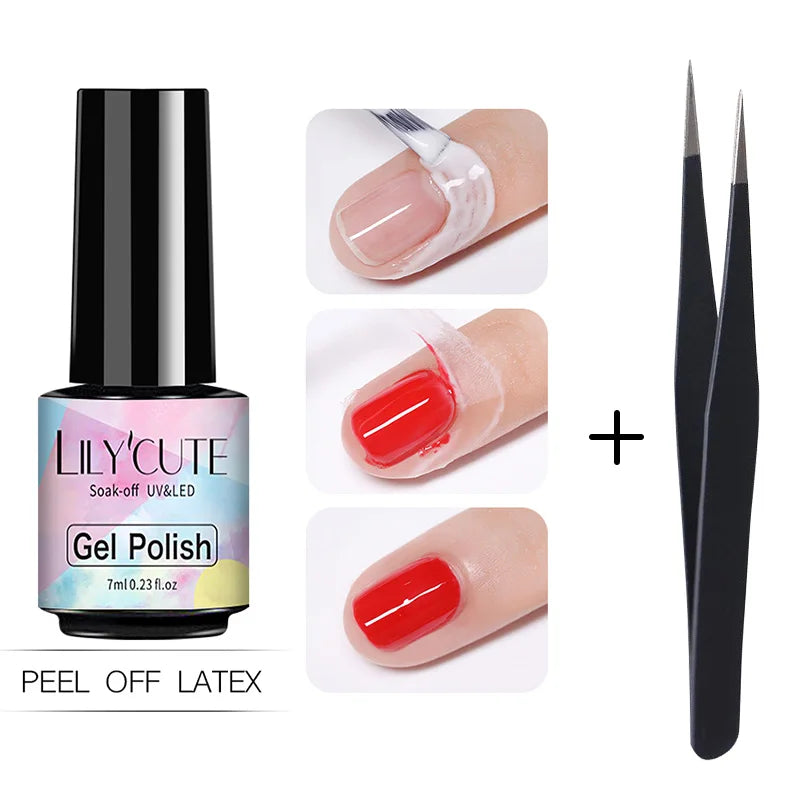 Peel Off Latex Liquid Tape Protect Nail Polish 7ml - Professional Nail Formula