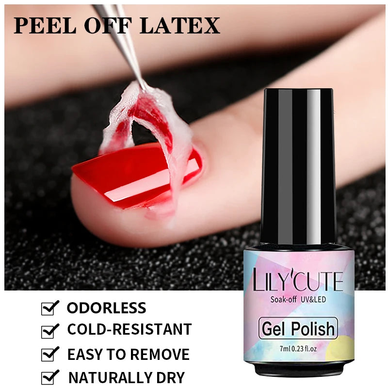 Peel Off Latex Liquid Tape Protect Nail Polish 7ml - Professional Nail Formula
