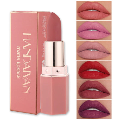Handaiyan Lipstick Matte Waterproof - Silky Long-Lasting Formula