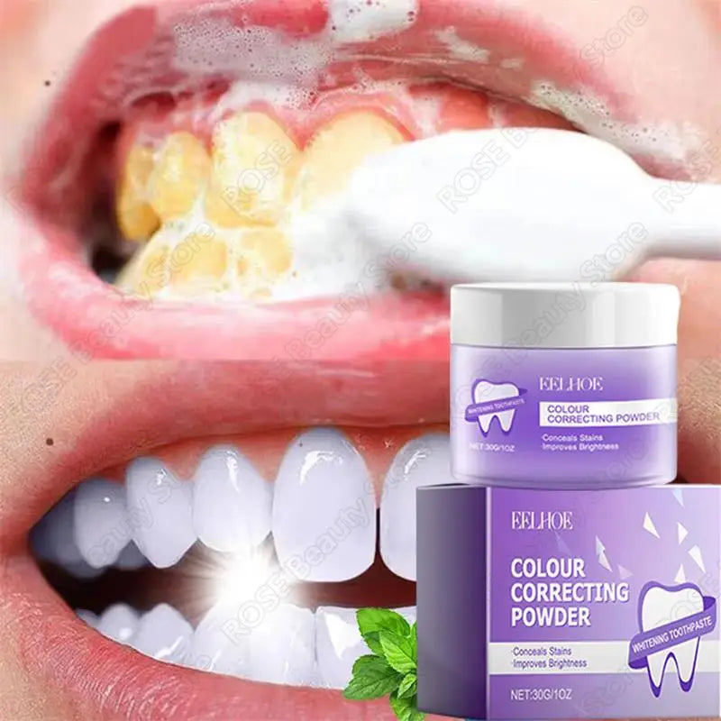 One Minute WhiteTeeth Powder Herbal Whitening Formula - Herbal ...