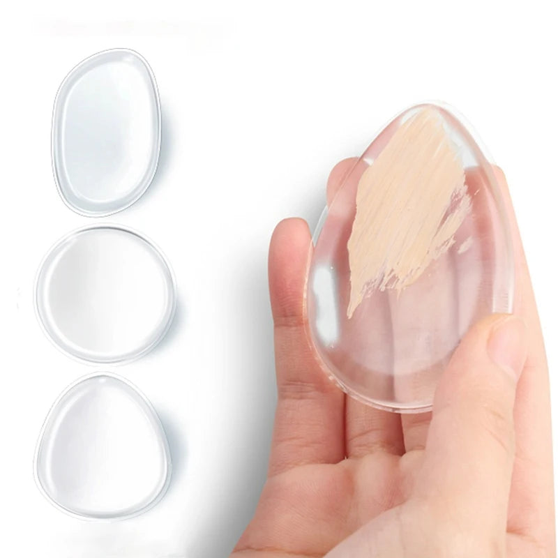 Silicone Beauty Blender Compact Travel Friendly 6.5x3.5x0.8cm - Flawless Blend Essential