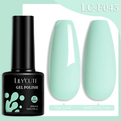 LILYCUTE Base Top Coat UV Gel Nail Polish - 7ml Premium Formula