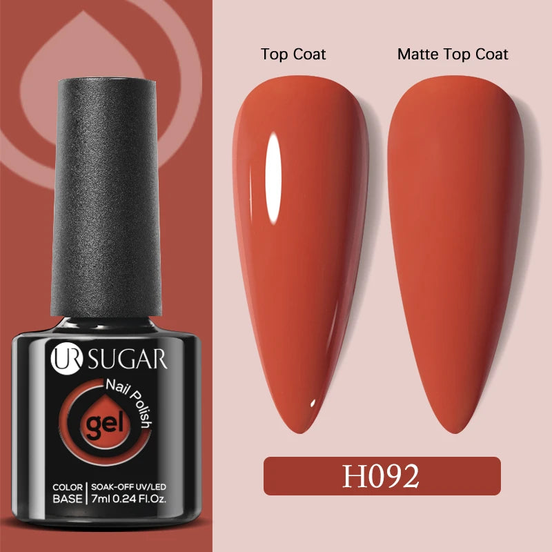 Matte Gel Nail Polish Ur Sugar Eco Friendly Semi Permanent - Reflective Nail Finish