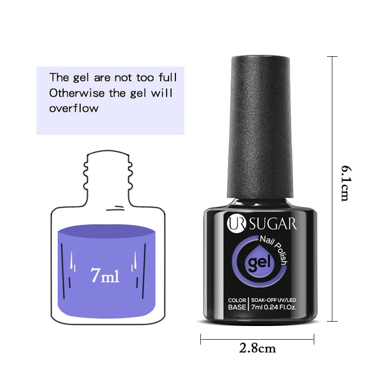 Matte Gel Nail Polish Ur Sugar Eco Friendly Semi Permanent - Reflective Nail Finish
