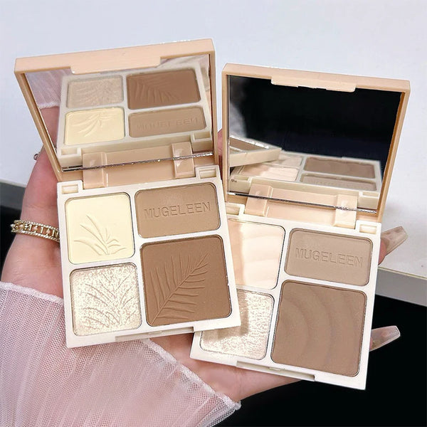 4 Colors Facial Highlighter Palette