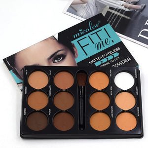 Coffee Colour Contour Palette - 8 Shades Professional Sculpting Set