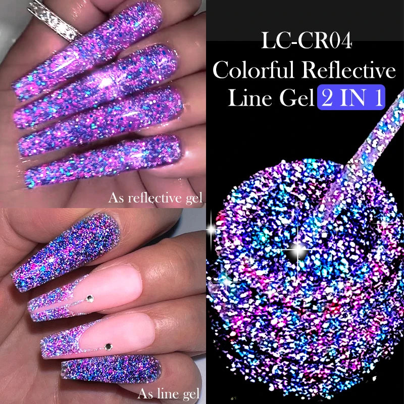 Glitter Gel Liner Nail Polish