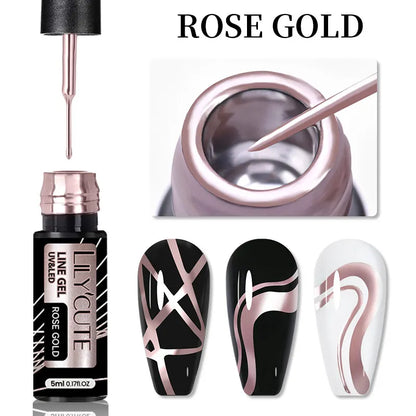 Reflective Metallic Gel Nail Polish