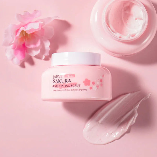 LAIKOU Smoothing Skin Care Scrub - Sakura Exfoliating Formula