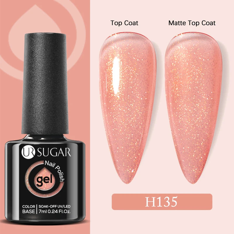 Matte Gel Nail Polish Ur Sugar Eco Friendly Semi Permanent - Reflective Nail Finish