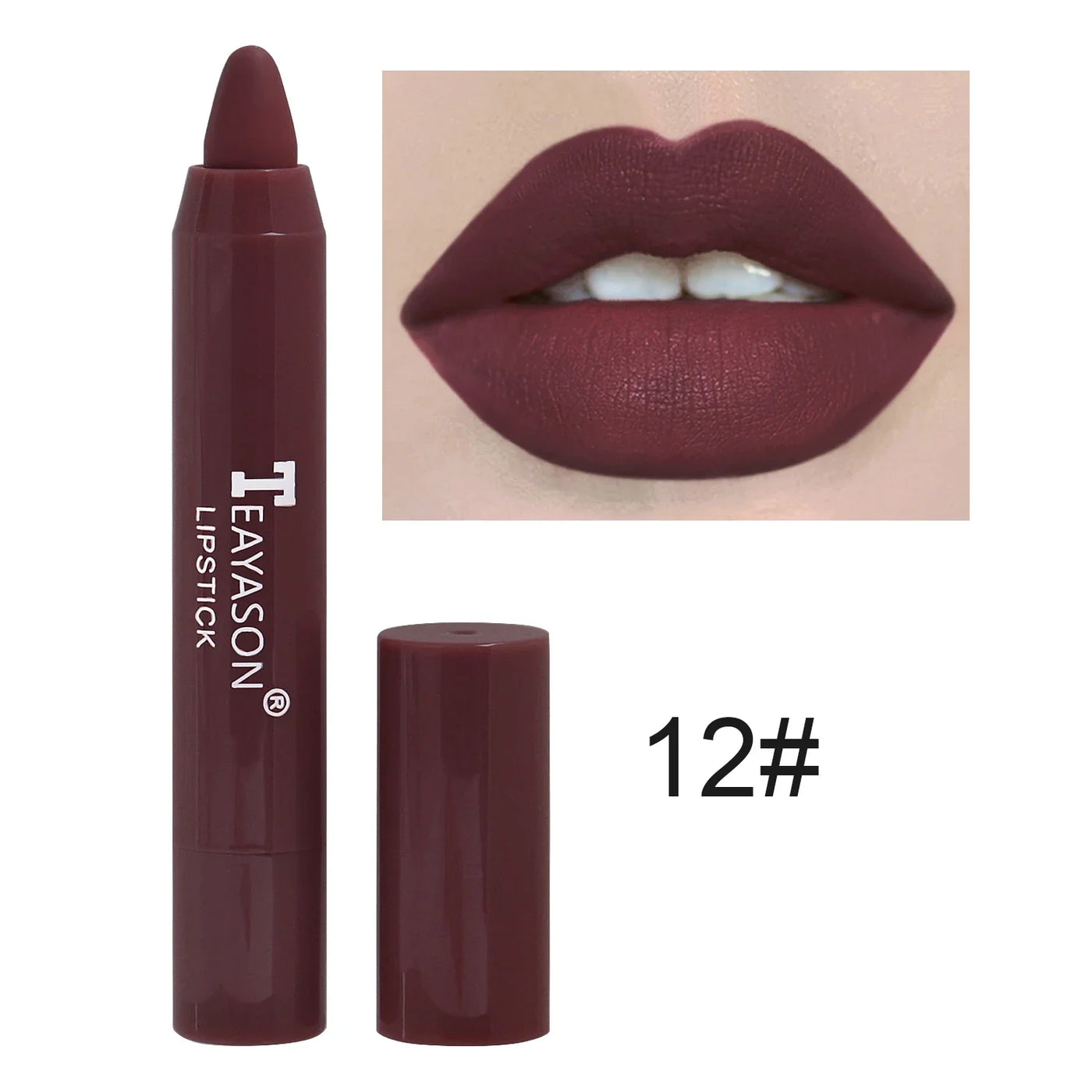 Long Lasting Matte Lipstick Velvet Waterproof Formula 12 Colors - Velvet Lip Color