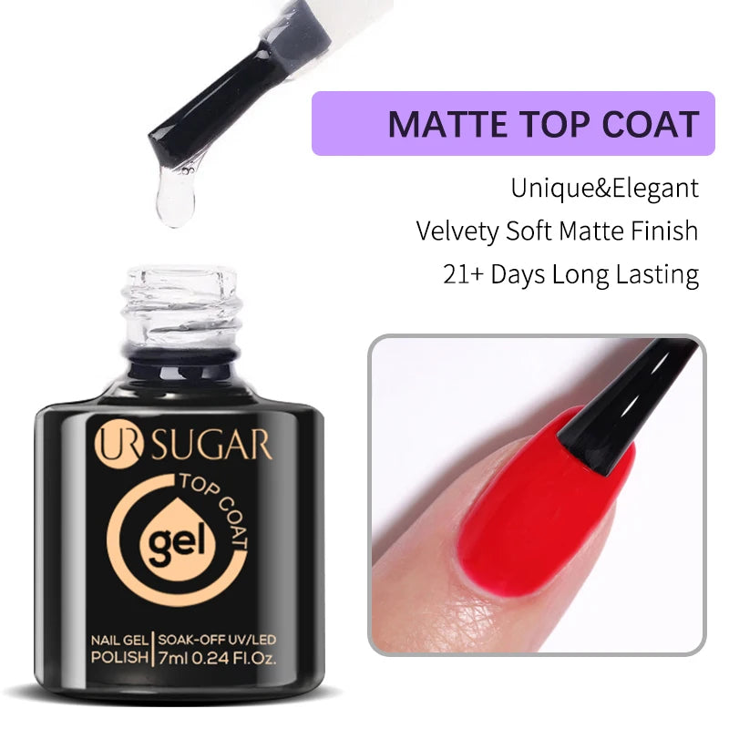 Matte Gel Nail Polish Ur Sugar Eco Friendly Semi Permanent - Reflective Nail Finish