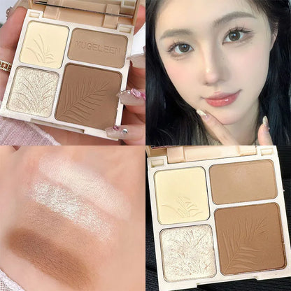 4 Colors Facial Highlighter Palette