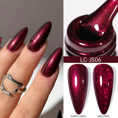 Reflective Metallic Gel Nail Polish 8ml Chemical Free - Reflective Nail Finish
